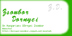 zsombor dornyei business card